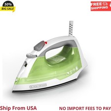 BLACK+DECKER Easy Steam Iron for Clothes, Smart Steam, 1200W, TrueGlide Nonstick Ütüler price