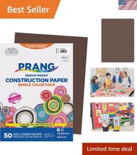 Smooth Dark Brown Construction Paper, 50 Sheets - Ideal for Drawing & Doodling Elişi Kağıdı price