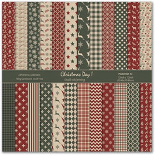 24 Pack Christmas Pattern Paper 12X12 Merry Christmas Scrapbook Double-Sided Elişi Kağıdı price