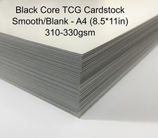 Black Core TCG Cardstock - 300-330gsm - 8.5*11in - DIY Proxies - Smooth/Blank Elişi Kağıdı price