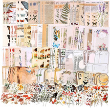 200Pcs Vintage Junk Journal Supplies,Scrapbook Supplies Scrapbooking P Elişi Kağıdı price