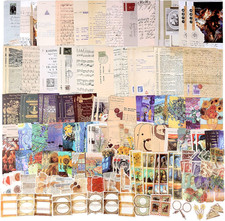 200Pcs Vintage Junk Journal Supplies,Scrapbook Supplies Scrapbooking Paper an... Elişi Kağıdı price