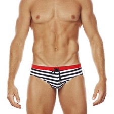 Men's Stripes Swim Briefs Swimwear Bikini Swim Surfboard Beach Shorts Swimsuit Erkek Plaj Giyimi price