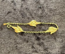 Monet 7 Inch Gold Tone Leaf Chain Bracelet Bijuteri Bilezik price