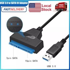 SATA to USB Cable for 2.5'' SSD and HDD, USB 3.0 to SATA III Hard Driver Adapter Computer Converters and Adapters price