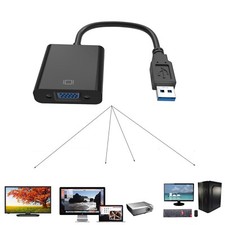 USB 3.0 to VGA Converter Adapter 1080P External Video Multi-display for Win 7/8 Computer Converters and Adapters price