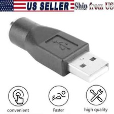 PS/2 PS2 Male to USB Female Adapter Converter Connector For Computer PC Keyboard Computer Converters and Adapters price
