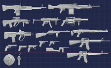 Action Figure - Toy Guns Collection 2 - 1:18, 1:12, 1:10, 1:6 Scales TV Aksesuarları price