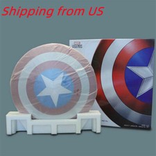 IN US ! 1:1 Marvel Legends Captain America 75th Anniversary Metal Shield Boxed TV Aksesuarları price