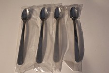 4 BABY / INFANT / TODDLER SILVER FINISH SPOONS ENGRAVABLE 5 1/2" LONG NEW Mama Kaşığı price