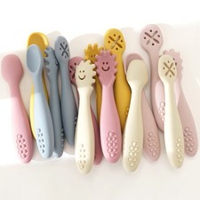 Cute Baby Spoon Set 3PCS Newborn Feeding Utensils Toddler Training Cutlery Mama Kaşığı price