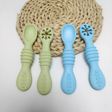 4 Pack Baby Led Weaning Spoons Silicone Baby Spoons Self Feeding Utensils Mama Kaşığı price