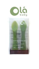 Ola Baby Spoon Set Silicone Promotes Self Feeding Training 2 Pack 6M+ - New Mama Kaşığı price