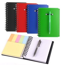 Coopay 4PCS Spiral Pocket Notebook w Pen Sticky Notes Tabs Set Spiralli Defter price