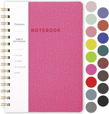 Spiral Notebook-5.75" X 8.125" College Ruled Journal with Inner Pockets and 160 Spiralli Defter price