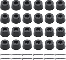 24 Pcs Round Rubber Feet Bumpers Non Slip Cutting Board Feet with Screws Mobilya Aksesuarları price