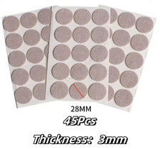 Felt Chair Leg Pads 45 Pack 3mm Thick Floor Protector Self Adhesive Non Slip Mobilya Aksesuarları price