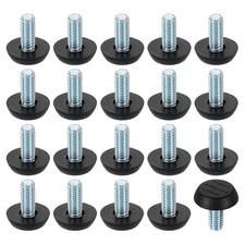20Pcs 5/16 Thread Furniture Feet Levelers 23x19 Adjustable Leveling Screw Black Mobilya Aksesuarları price