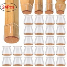 24pcs Silicone Chair Leg Floor Protectors Chair Caps Cover From Scratches &Noise Mobilya Aksesuarları price