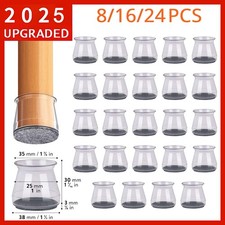 8x-48x Silicone Felt Slider Chair Leg Protector For Hardwood Floor Fit All Shape Mobilya Aksesuarları price
