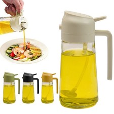 450ML Glass Oil Sprayer Bottle 2 in 1 Cooking Dispenser for Olive Oil Dispenser price