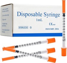 1ml/cc 27G 1/2 Inch Syringes, Lab Dispensing Syringe, Individual Wrapped, Box... Dispenser price