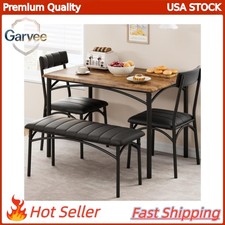 Space-Saving Dining Set for 4: Table, Bench, and 2 Chairs Masa - Sandalye Seti / Takımı price