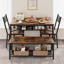 Dining Table Set for 4,  Kitchen Table Chairs with Sturdy Bench 2 Chairs Masa - Sandalye Seti / Takımı price
