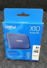 CRUCIAL MTXEX X10 Portable SSD Solid State Drive 2.5" 6TB 2100MB/s Blue SSD / Solid State Drive price
