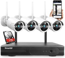SmartSF 10CH 5MP Outdoor Wireless Security Camera System WIFI CCTV Audio NVR kit Security Cameras price