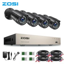 ZOSI 8CH AI H.265+ 5MP Lite DVR 1080P Outdoor CCTV Home Security Camera System Security Cameras price