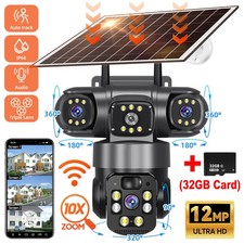Solar Battery Powered Wireless WiFi Outdoor Pan/Tilt Home Security Camera System Security Cameras price