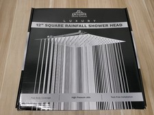 Luxury 12" Square Rainfall Shower Head Stainless Steel and Arm Shower Head price