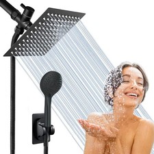 Black Shower Head with handheld Spray High Pressure 8 inch Rain Showerhead Combo Shower Head price