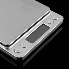Digital Gram Jewelry Scale 2000g x 0.1g  Stainless steel platform Silver  base Scales & Weighing Scales price