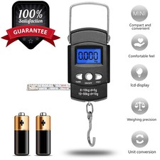 LCD Electronic Fishing Scale Portable Digital Luggage Weight Hanging Hook 50KG Scales & Weighing Scales price