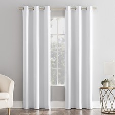 Mainstays Blackout Grommet Single Curtain Panel, 1 Panel, White, 40"W x 63"L. Blackout Curtain price