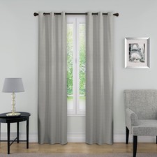 ECLIPSE Blackout Curtains for Bedroom - Nikki 40"W x 95"L (Pack of 1), Grey Blackout Curtain price