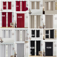1/2PC100% BLACKOUT UNLINED HEAVY THICK THERMAL PANELS WINDOW CURTAIN TREATMENT Blackout Curtain price