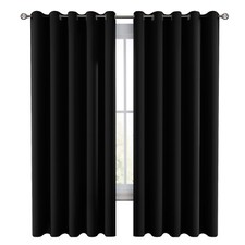 Pair of Blackout Curtains Eyelet Ring Top Ready Made Thick Thermal Curtain Set Blackout Curtain price