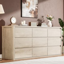 Wooden Dresser with 9 Drawers, Large Chest Storage Dresser Organizer for Bedroom Dresser price