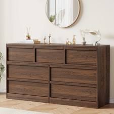 54"w 7 Drawers Dresser for Bedroom,Wide Wood Chest of Drawers Organizer 4 Colors Dresser price