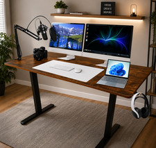 44''/55" Adjustable Electric Desk Computer Home Office Table Power Outlet Desk price