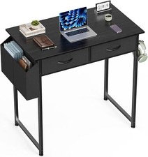 Small Computer Desk for Home Office, 32" Working PC Table with 2 Fabric Drawers Desk price