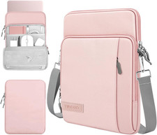 Sleeve Case with Shoulder Strap for Tablet/Laptop, 13.3-14", Pink | Fit Macbook Unisex Briefcase price