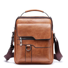 Unisex Leather Shoulder Bag Crossbody Business Briefcase Handbag Casual Satchel Unisex Briefcase price