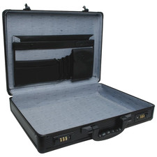 Unisex Anti-Theft Aluminum Briefcase with Combination Locks, Black Unisex Briefcase price