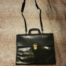 Vintage handmade italian leather portfolio Unisex Briefcase price