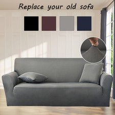 Milk silk elastic armrests fully wrapped sofa covers, furniture protection decor Cushion / Furniture Pillow price