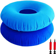 2 Pack Donut Pillow, Inflatable Donut Cushion for Tailbone Pain,Hemorrhoid Seat Cushion / Furniture Pillow price